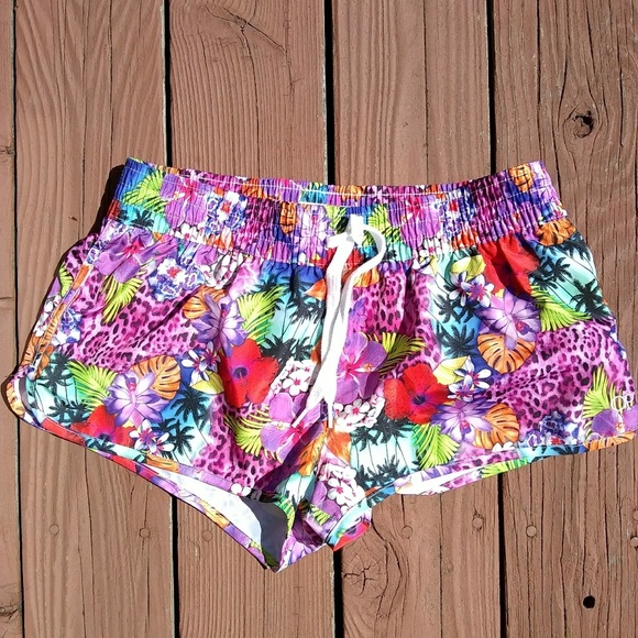 OP medium tropical print shorts - Picture 1 of 3
